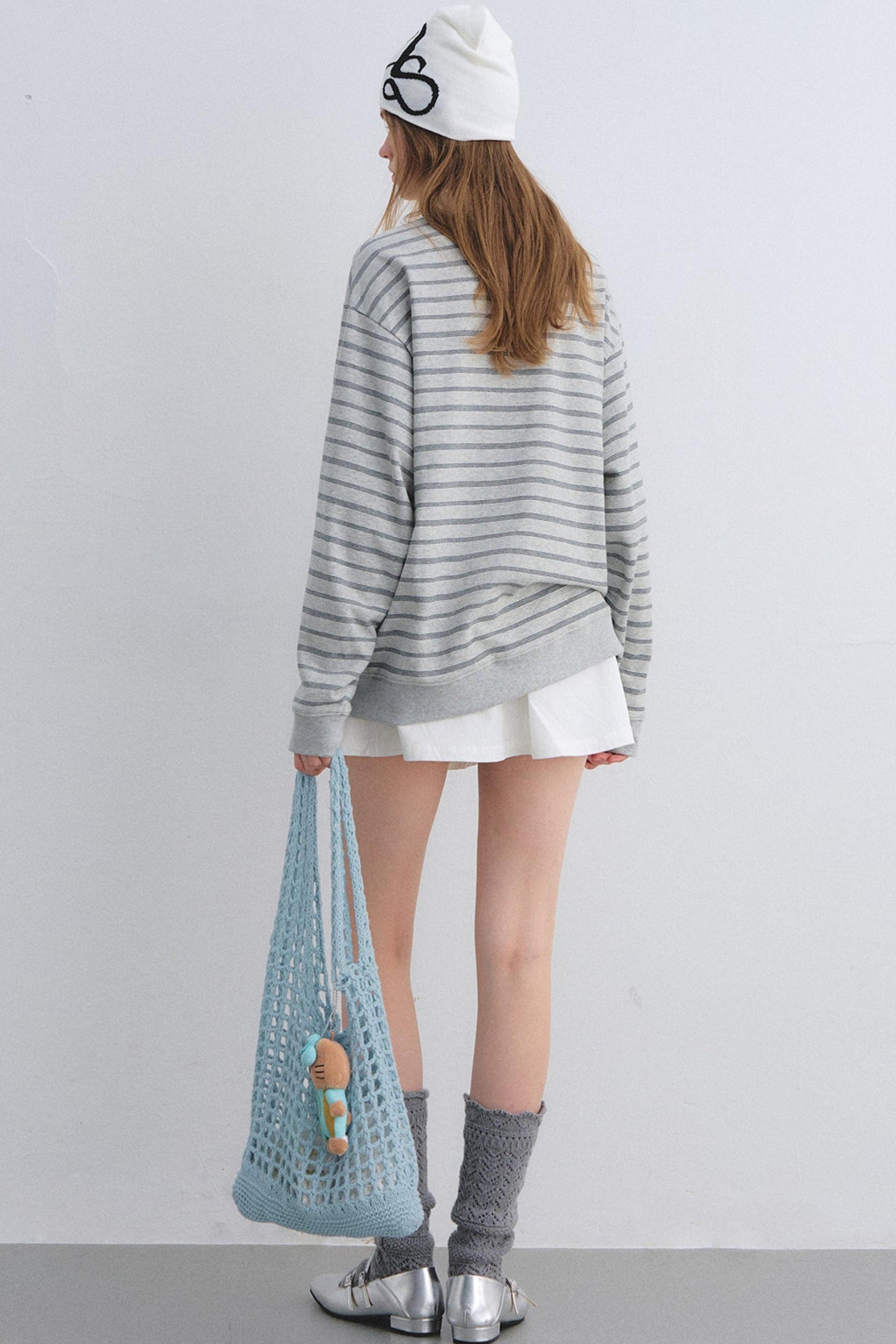 Retro Lace Collar Sweatshirt