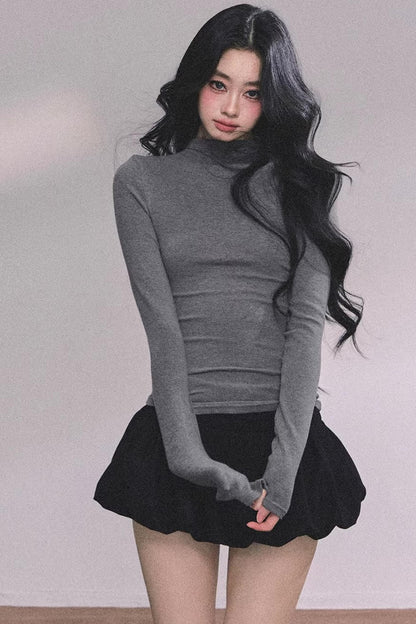 Maple Leaf Knit Sweater Cape Set-Up