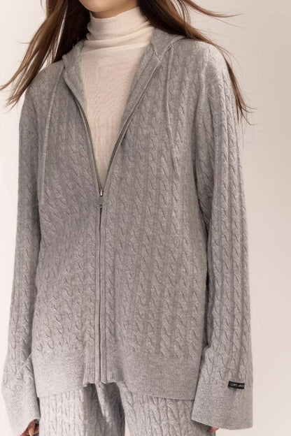 Knitted Jacket Pants Set-Up