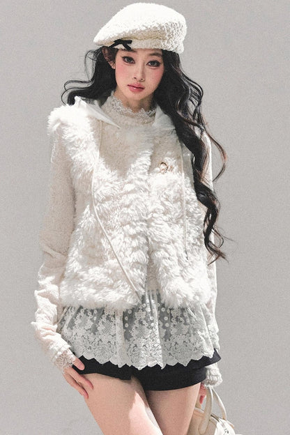 French Lamb Wool Vest Jacket