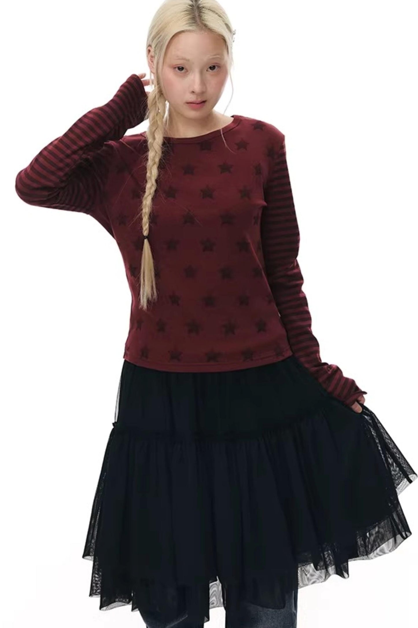 Star Stripe Slim Fit Top