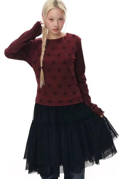 Star Stripe Slim Fit Top