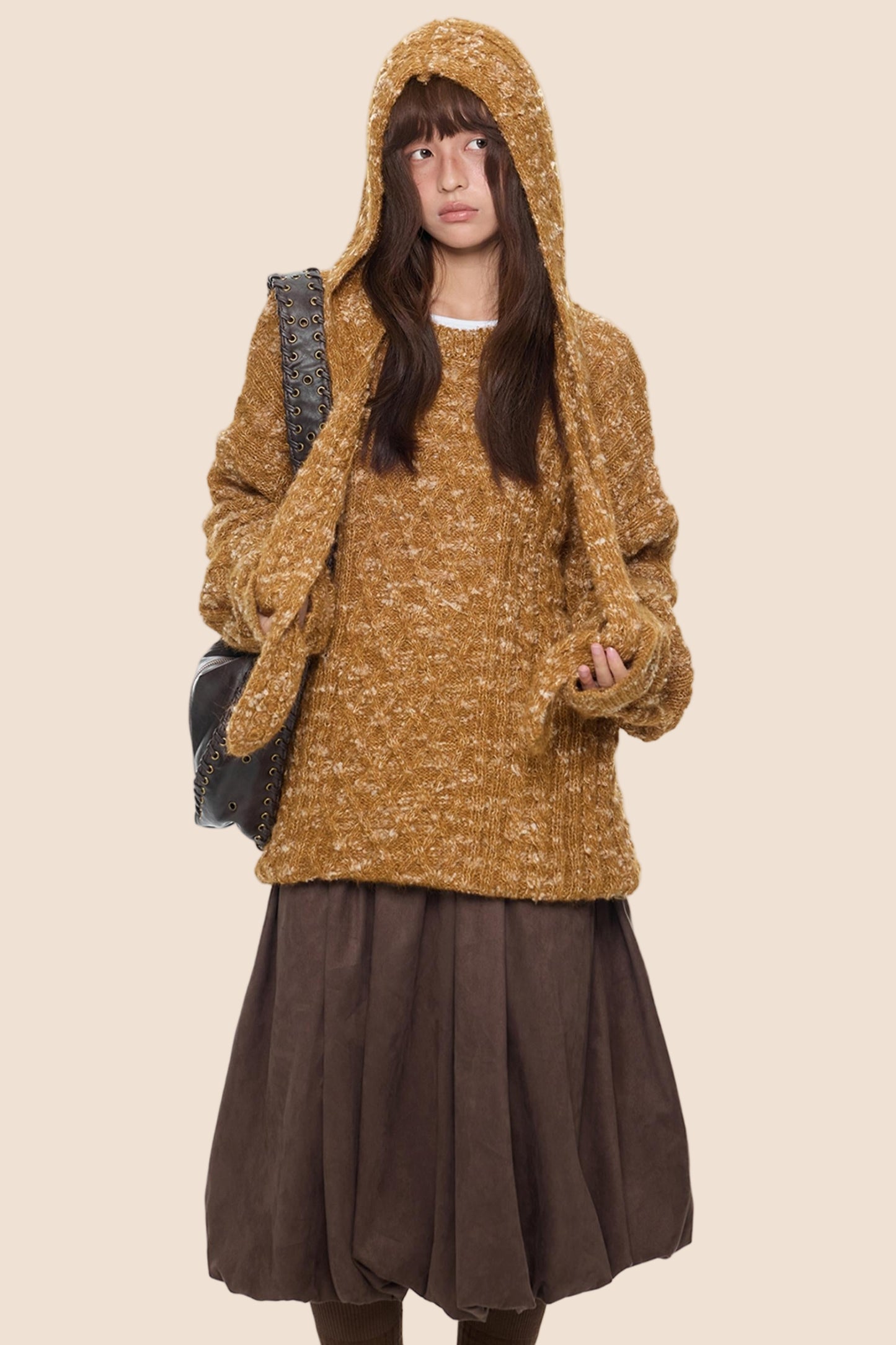 Vintage Knitted Top & Hat Set