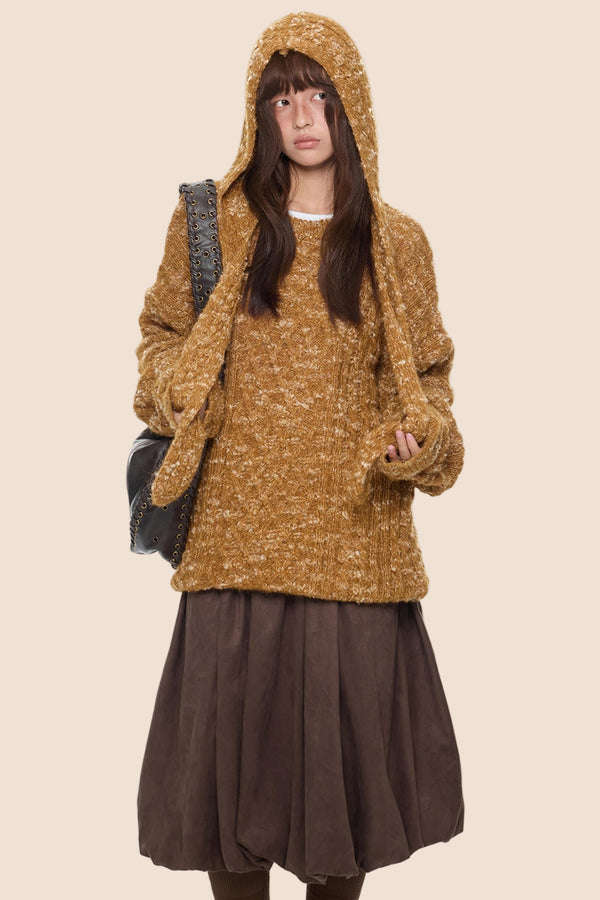 Vintage Knitted Top & Hat Set