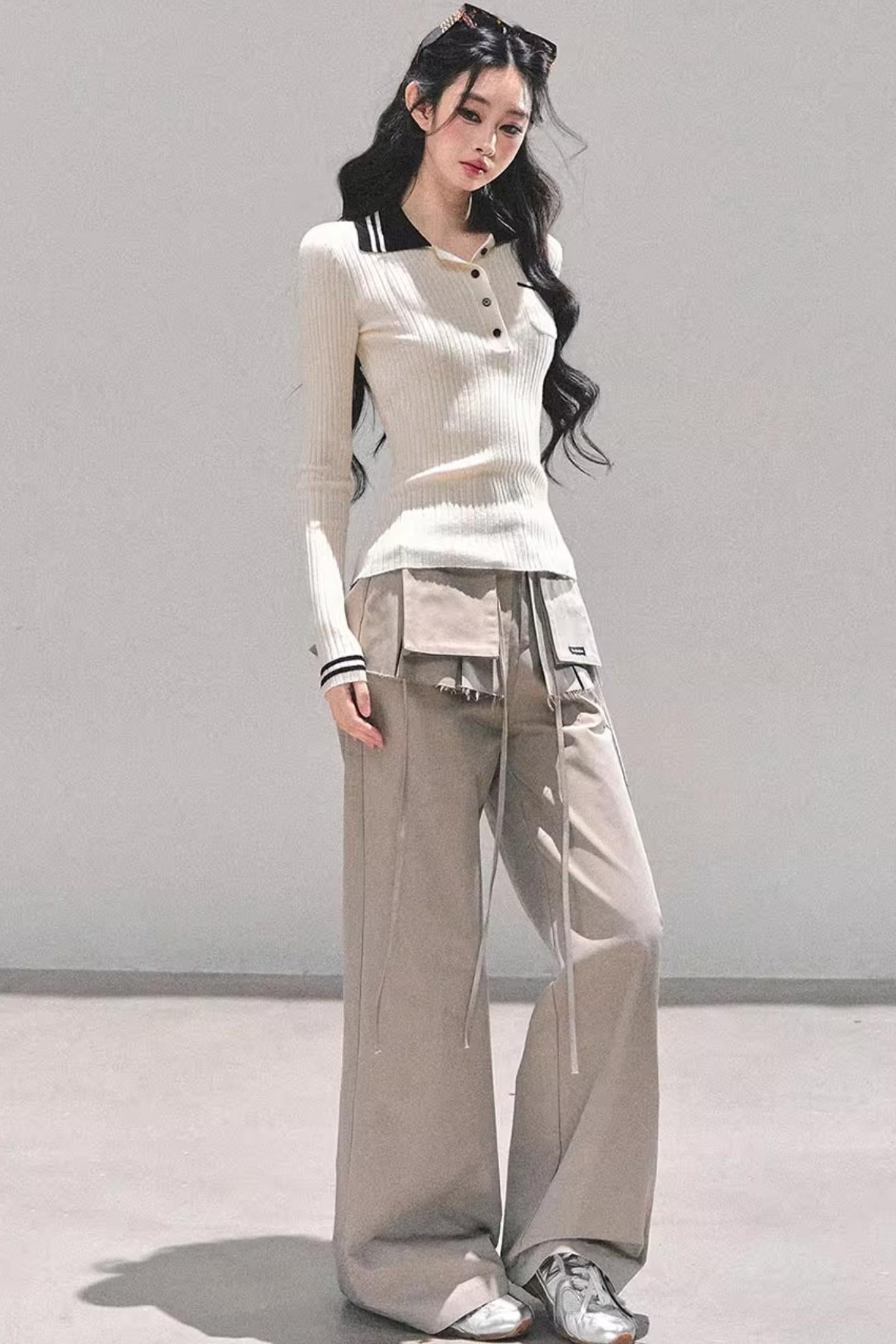 American Knit Polo Sweater