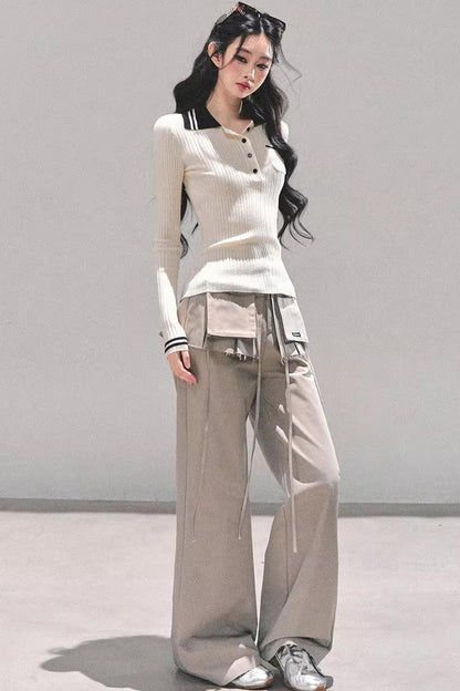 American Knit Polo Sweater