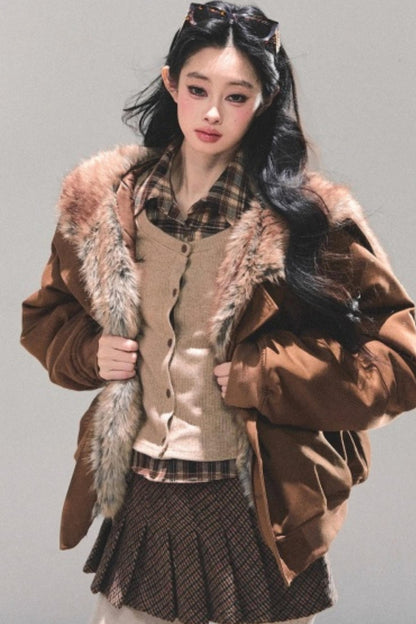 Plush Winter Padded Coat