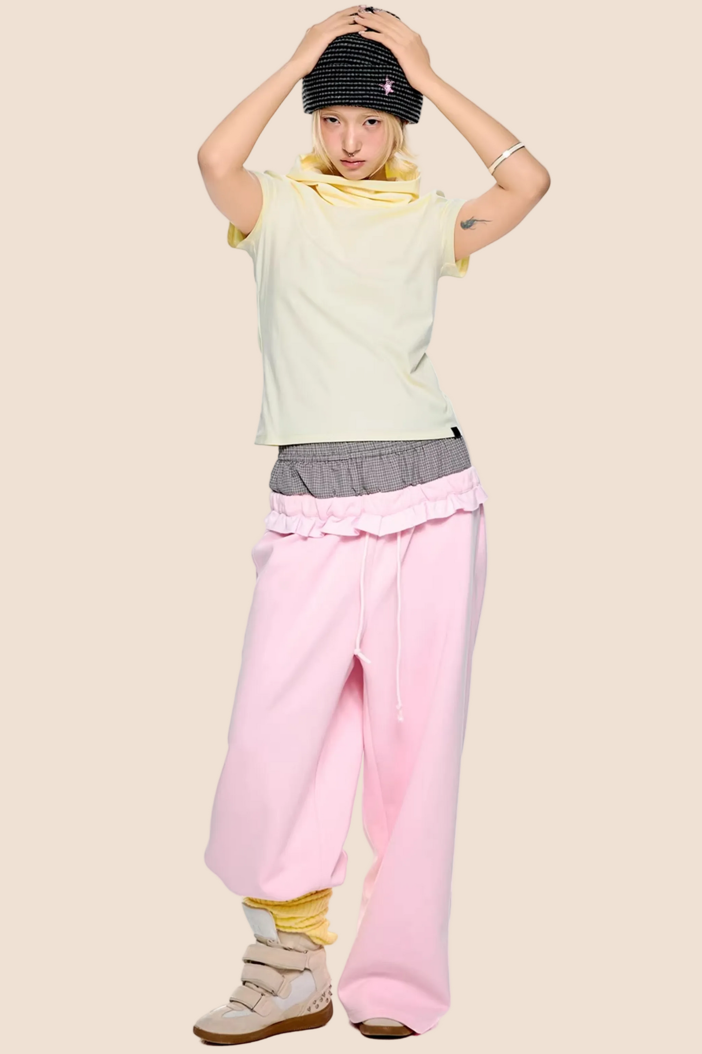 Retro High-Neck Summer Top