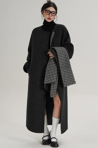 Classic Wool Tweed Coat