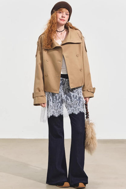 Plaid Collar Sweater Set-Up