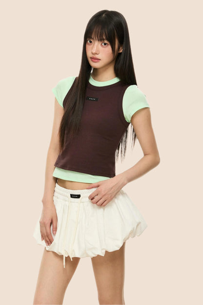 Colorblock T-Shirt Set