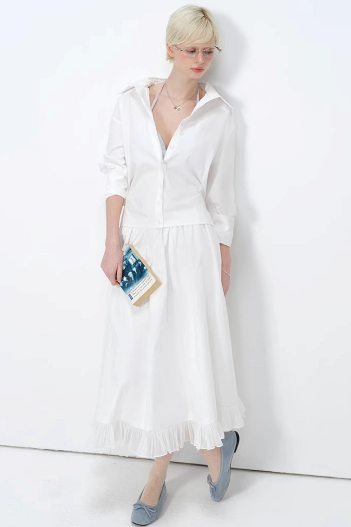 High-Waist A-Line Skirt