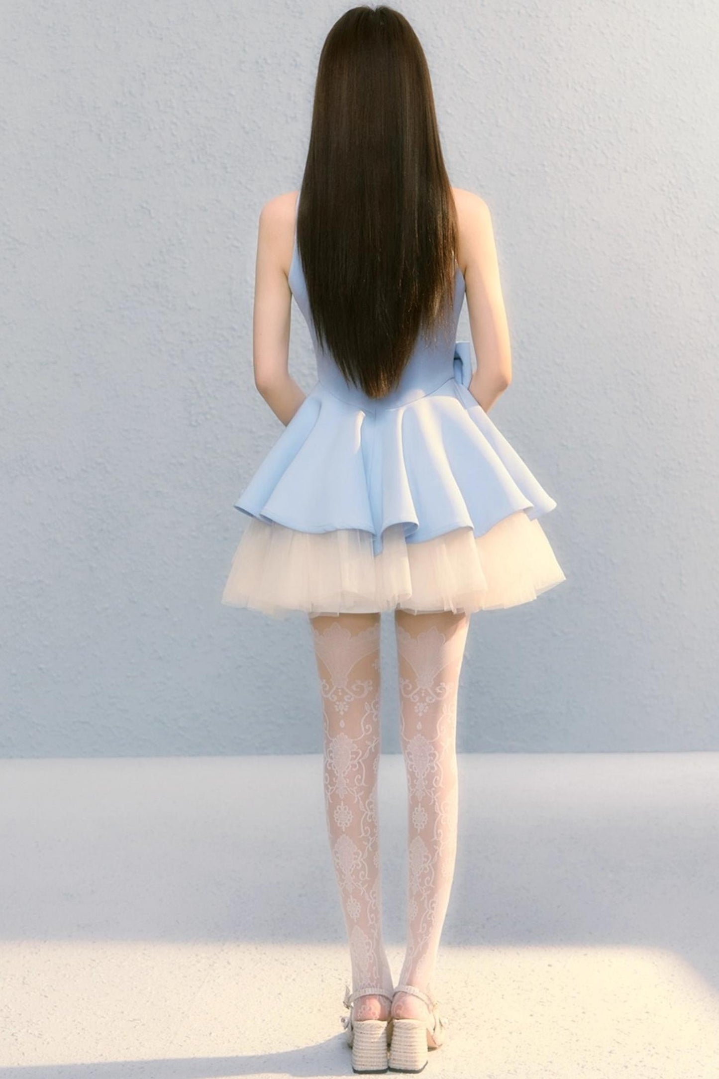 Fugitive Princess Mesh Panel Ballet Dress