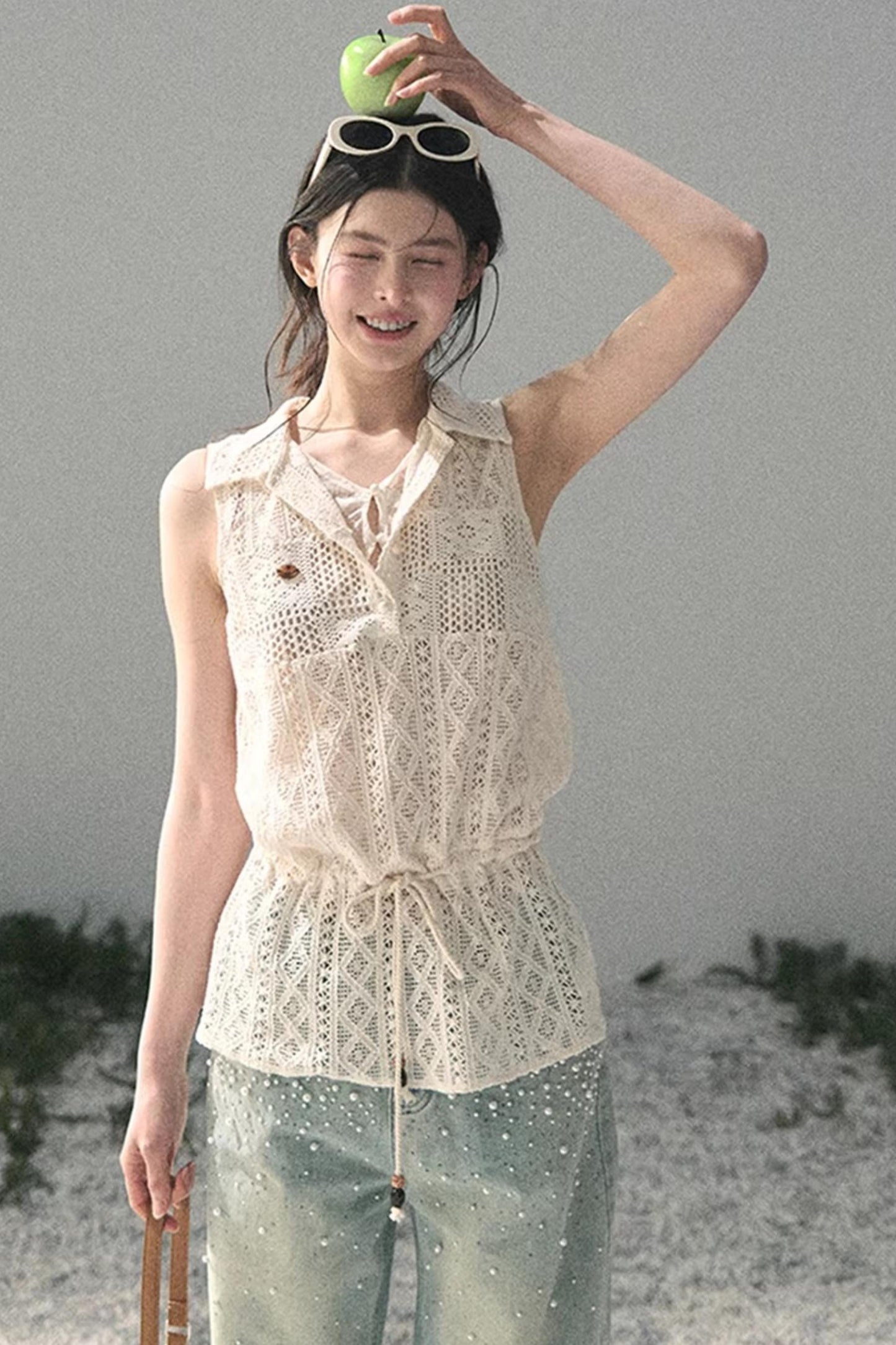 Lace Hollow-Out Summer Top
