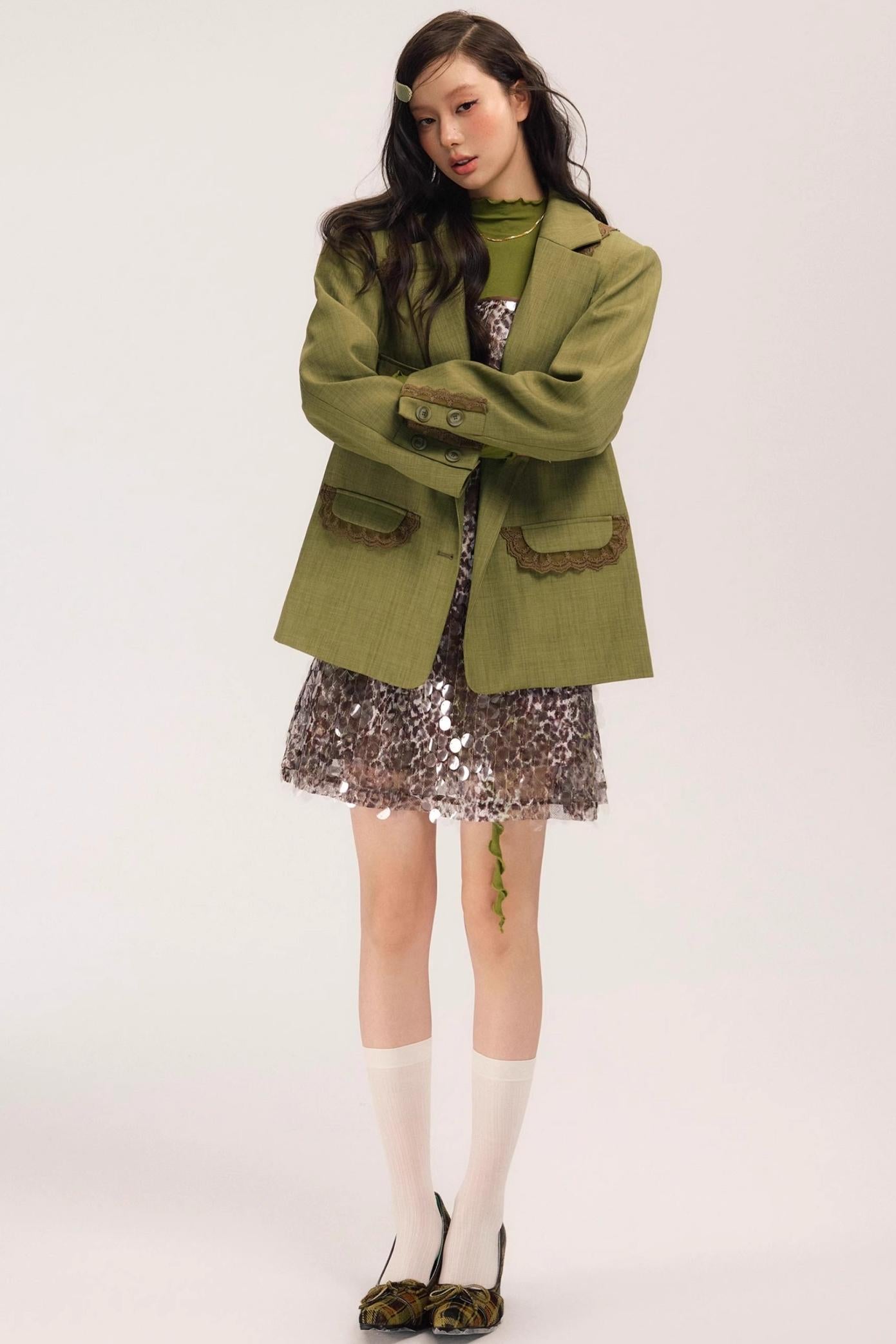 Ivy Vintage Green Blazer