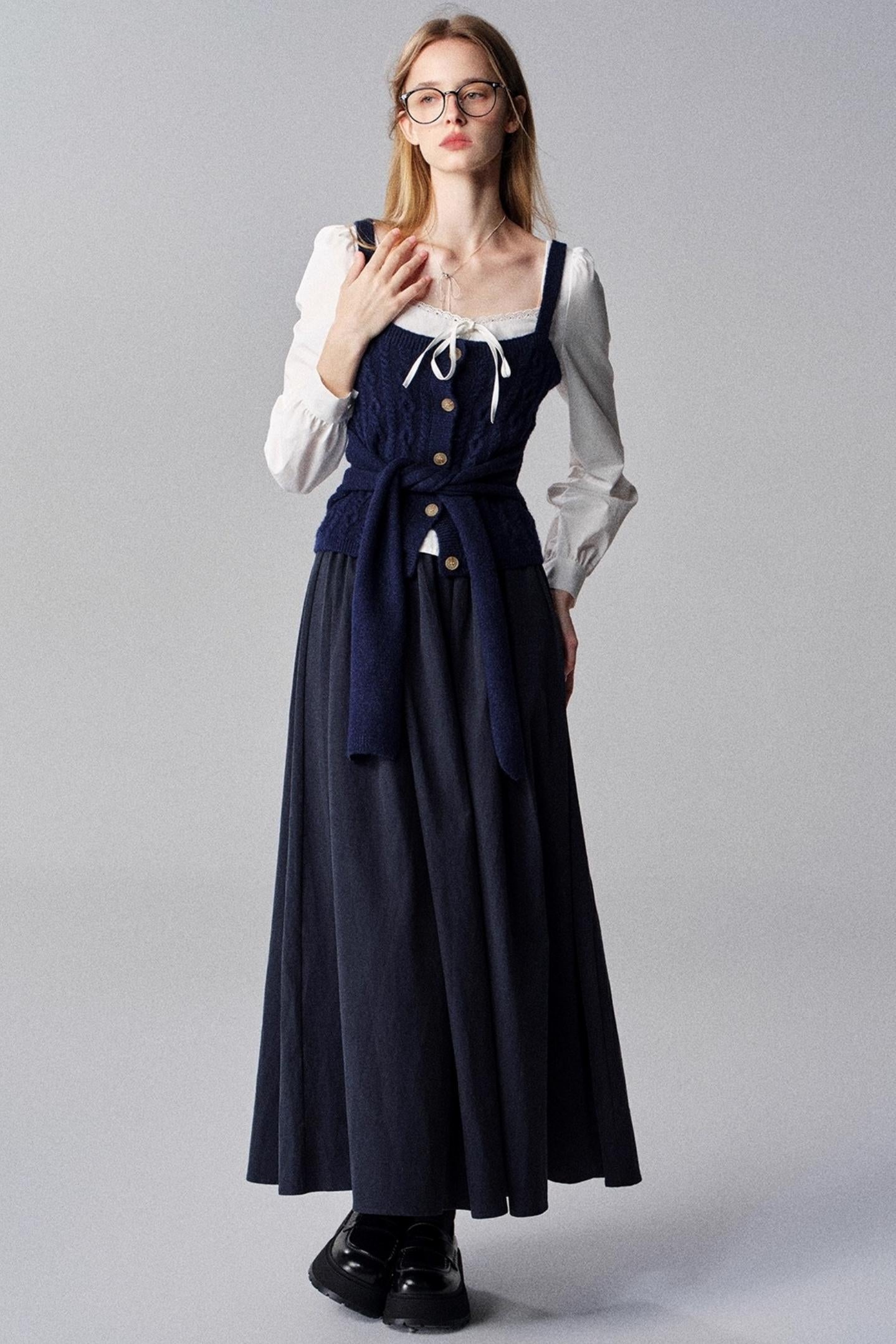 White Tea French Vintage Slimming Top