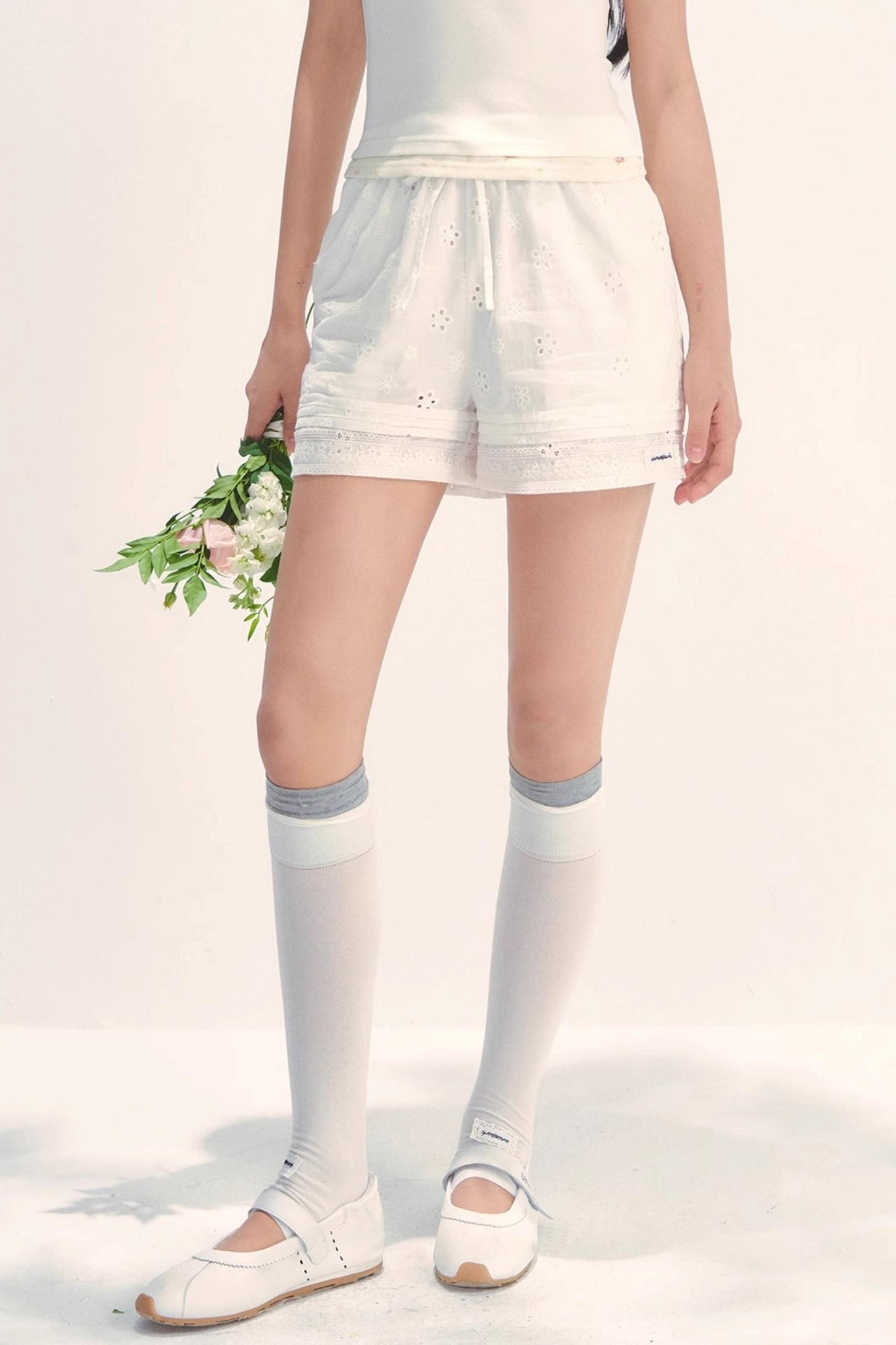 Cozy Embroidered Summer Shorts