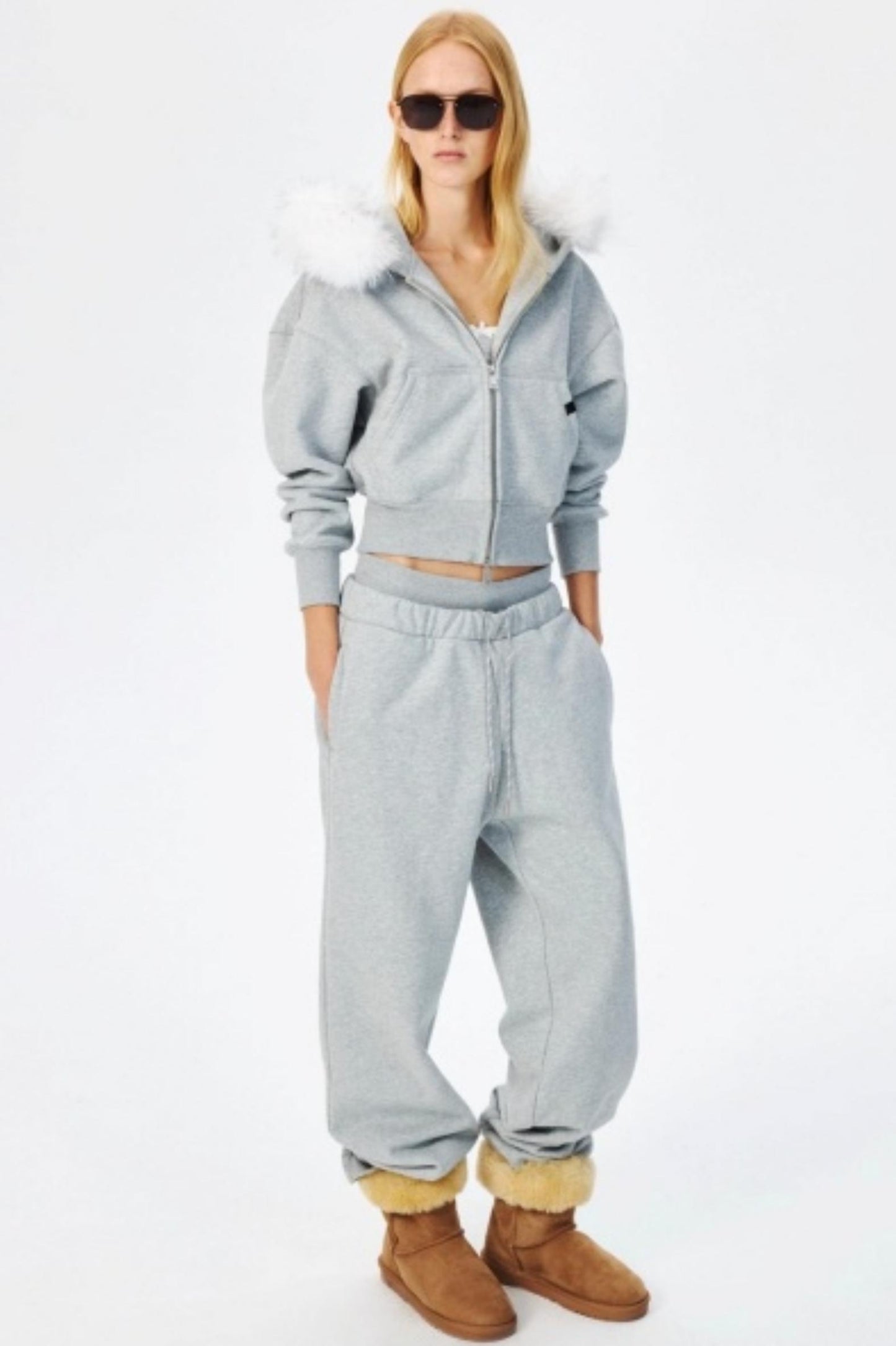 Low Waist Fleece Thermal Sweatpants