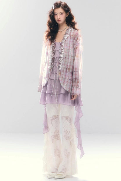 Meerjungfrau-Spitze Schlaghose