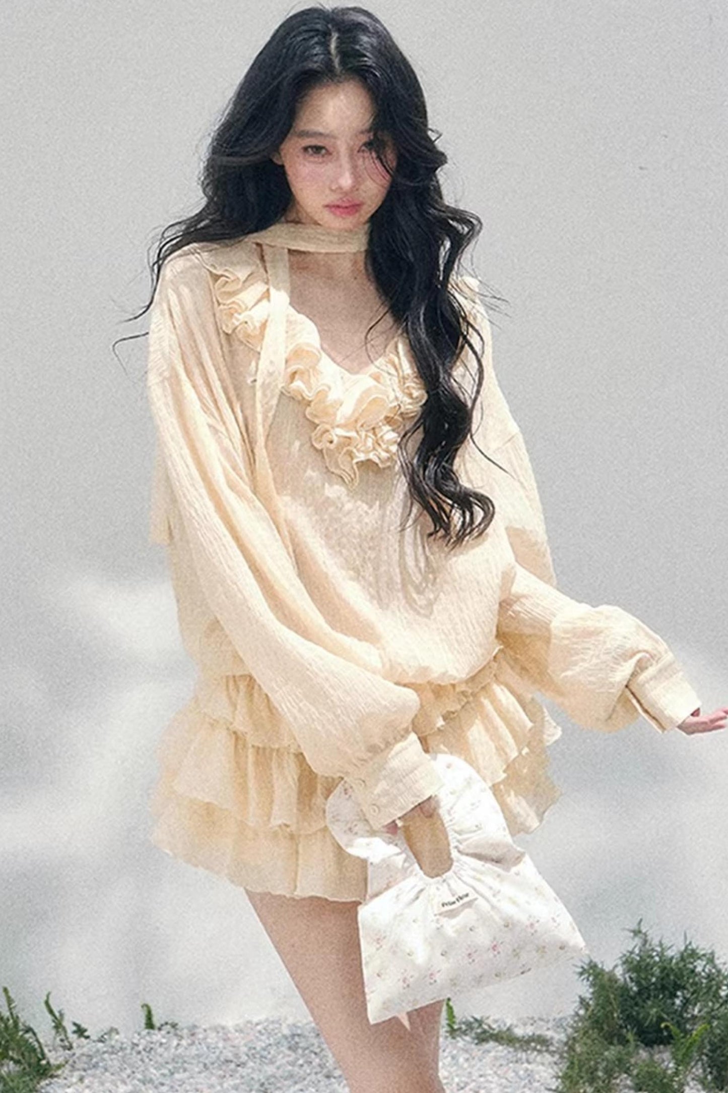 Evening Breeze French Dress Set