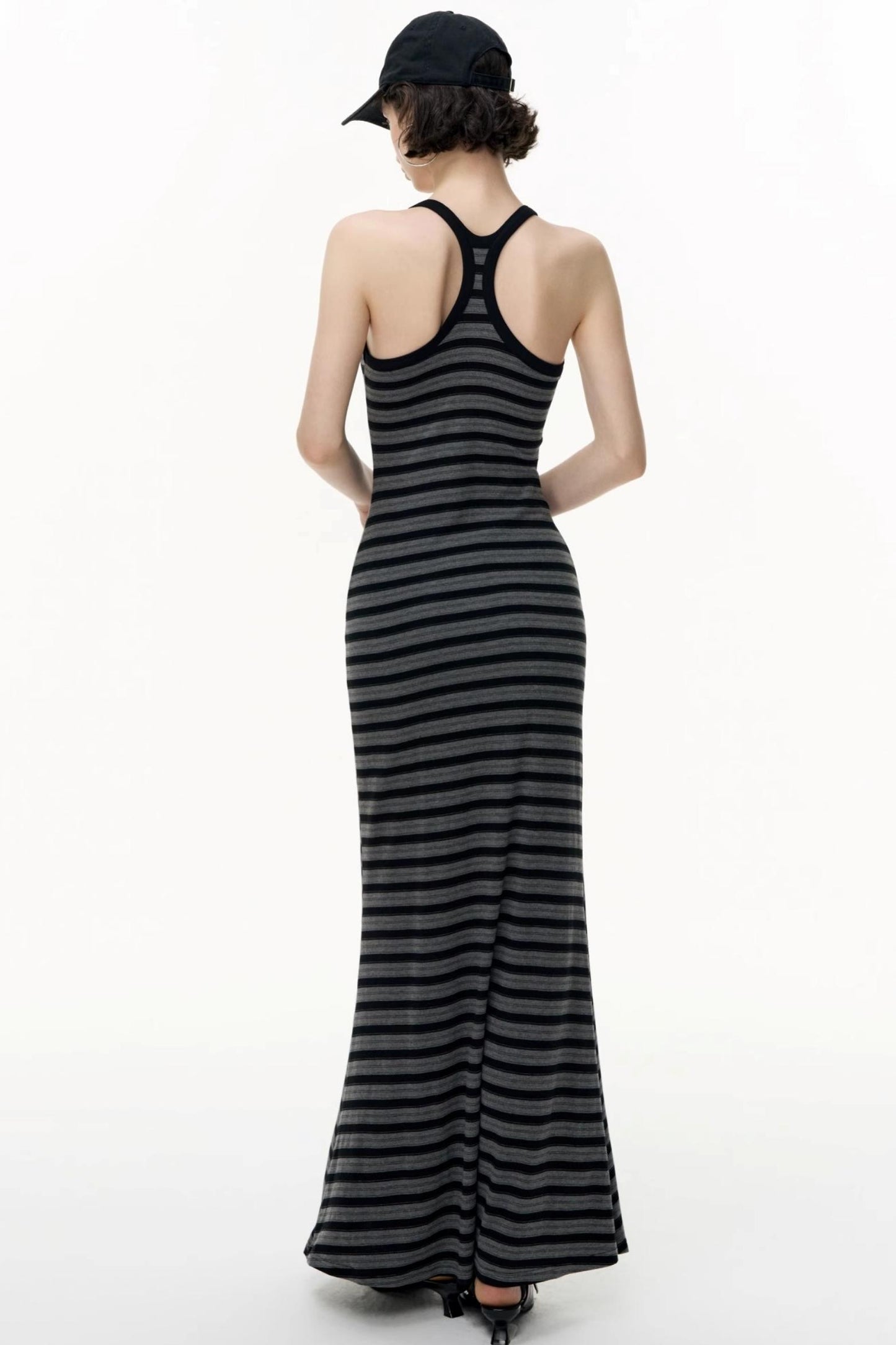 Autumn Striped Camisole Dress