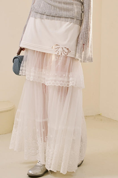 Chic Lace Half Skirt