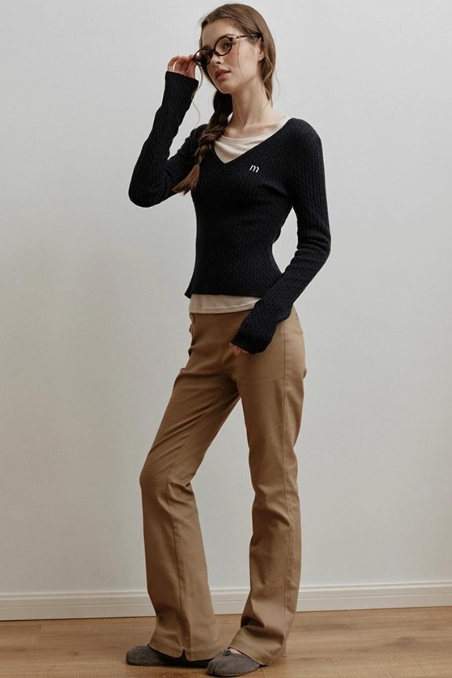 Velvet Twist Knitting Top