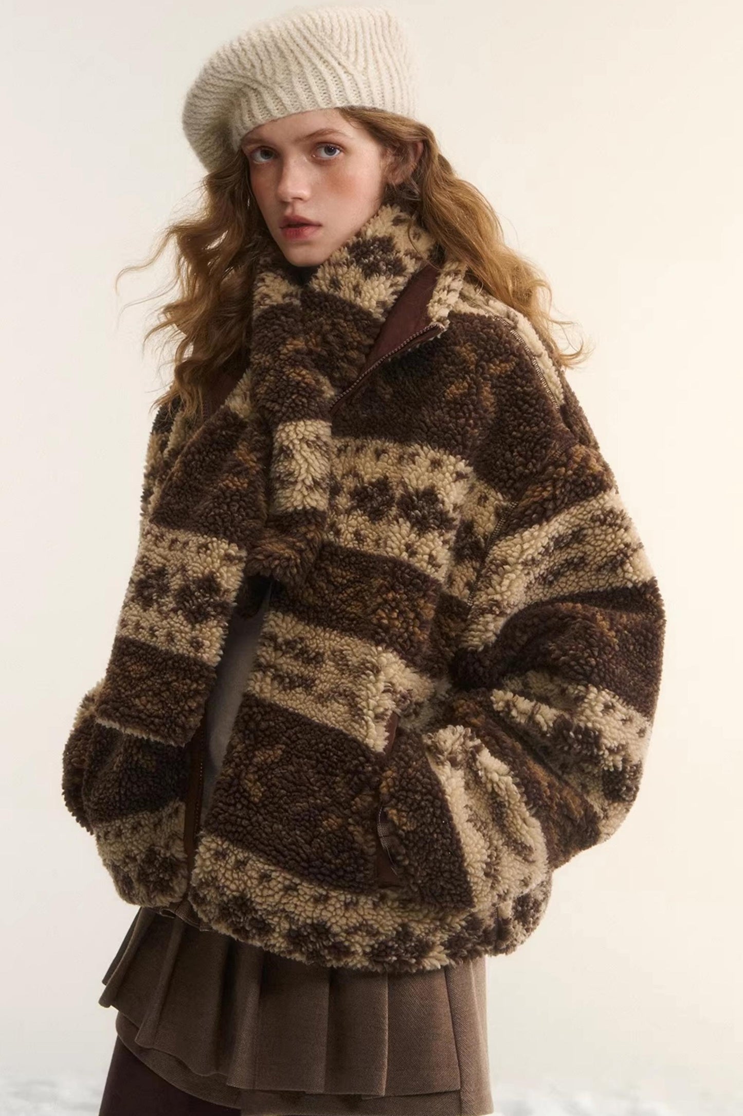 Reversible Fair Isle Fleece Jacket Set