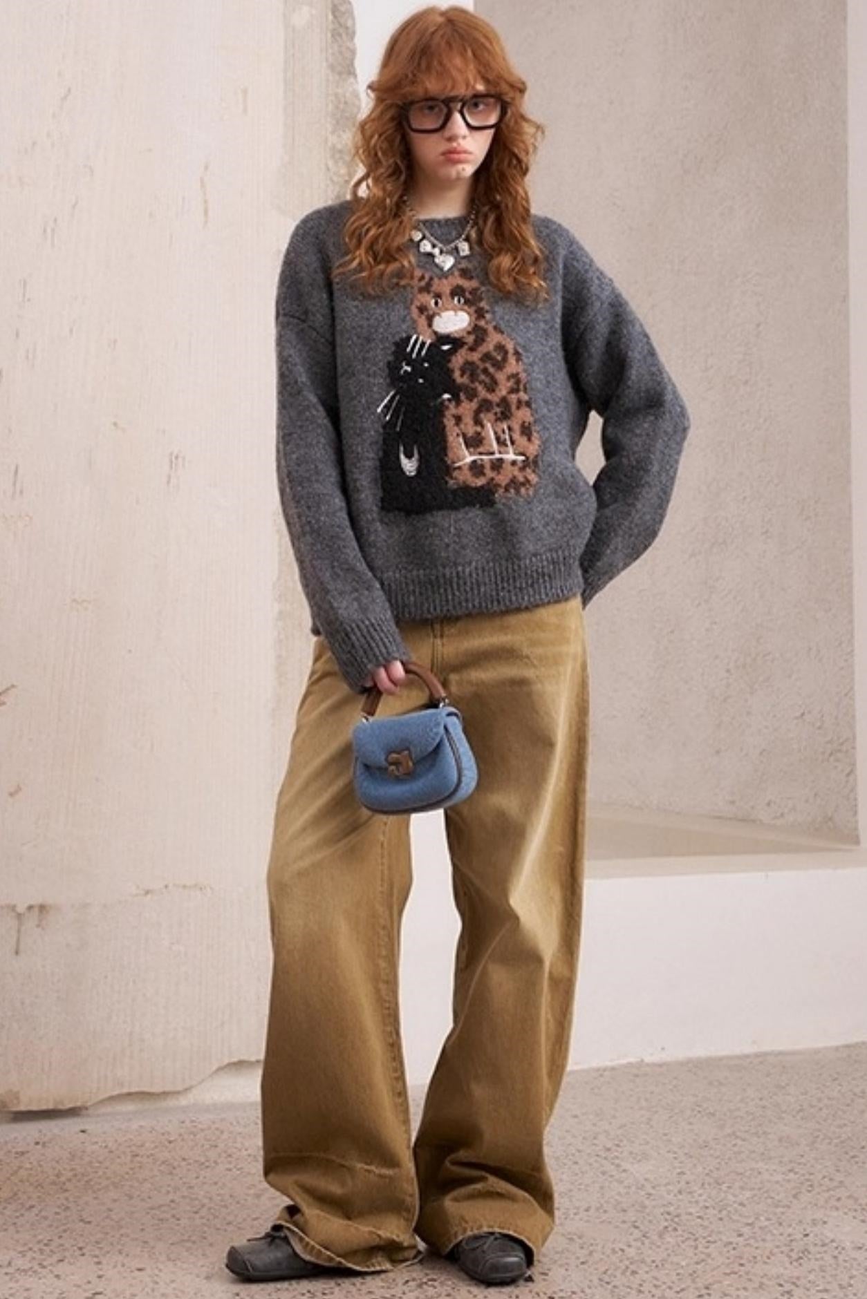 Leopard Crew Neck Sweater