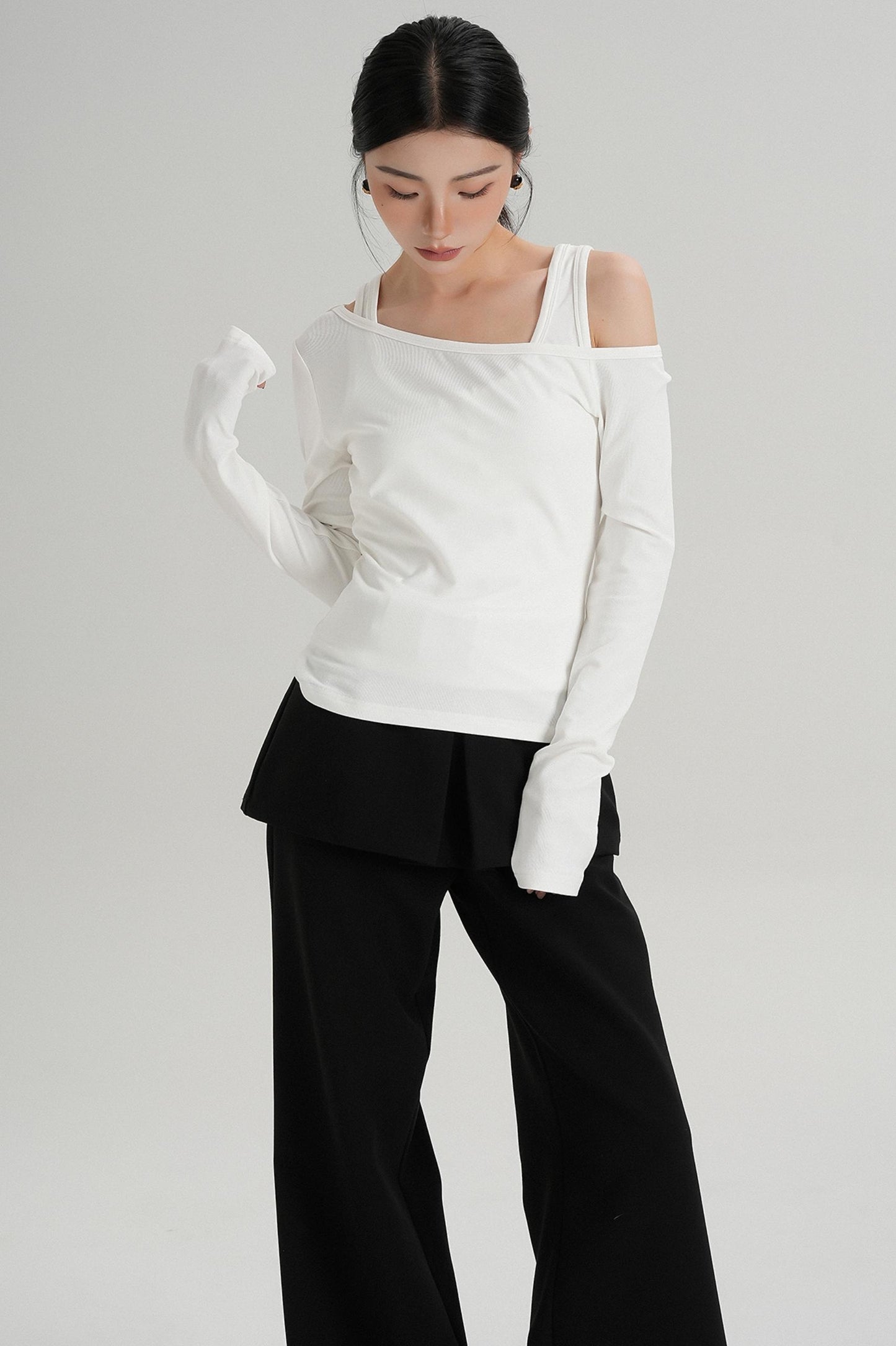 Long Sleeves Layered T-Shirt Set