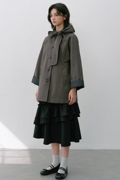 Vintage White Flower Puffy Skirt