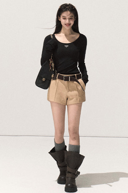 Night Woolen Short Pants