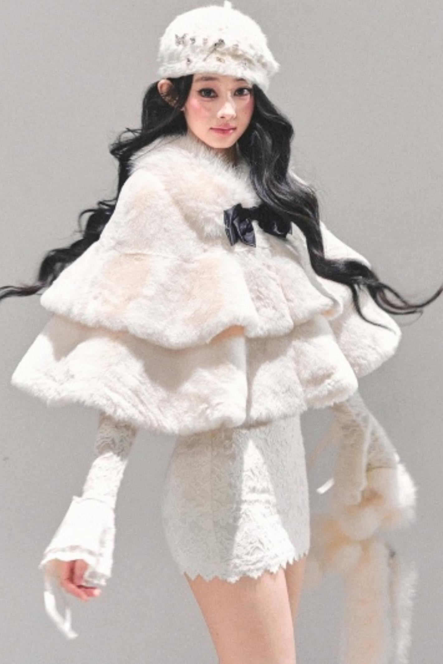 French Winter Cape Coat