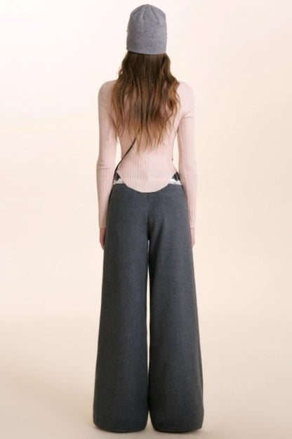 Romantic Lace Woolen Pants