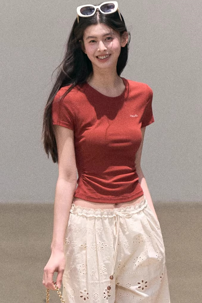 Embroidered Pure Cotton Pants