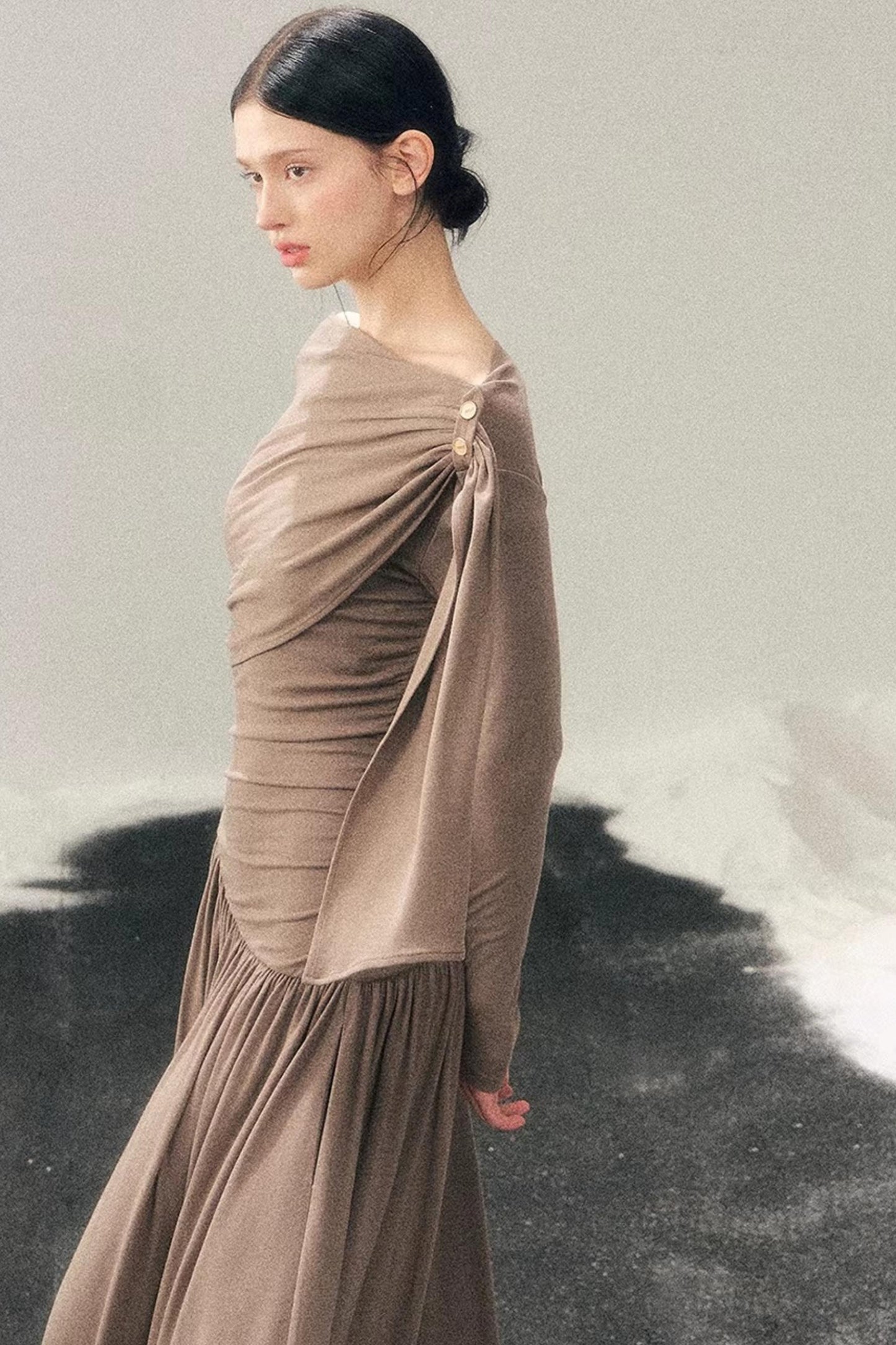 Ribbon Bodycon Winter Dress