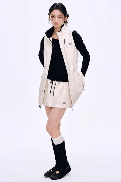 High-Gloss Two-Tone Slouch Socks