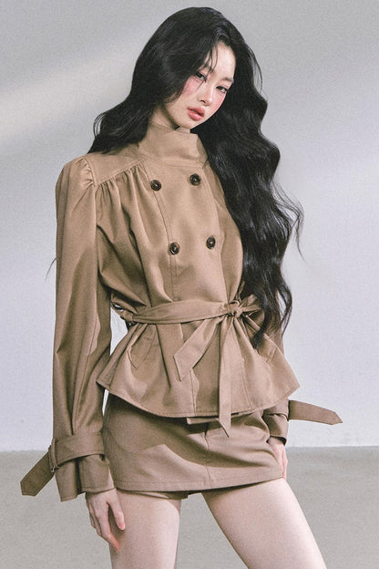 French Autumn Coat & Skirt Set-Up