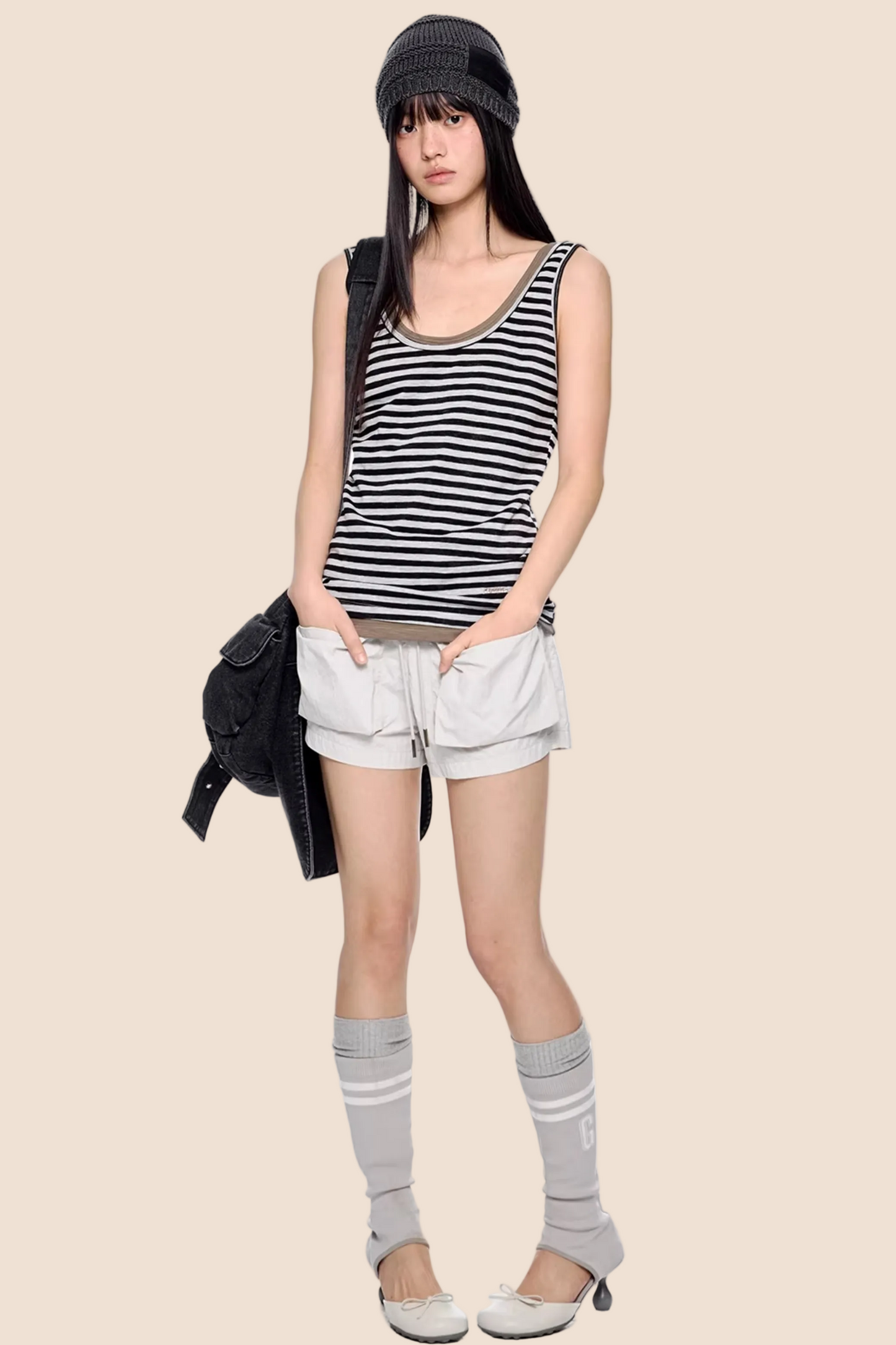 Pleated Quick-Dry Sports Shorts