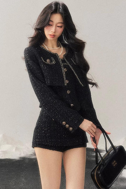 Chanel Wool Coat Skirt Set-Up