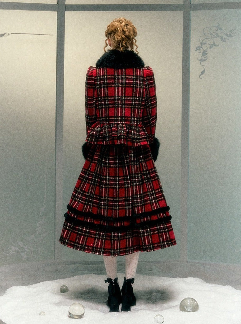 original design tweed jacket skirt set