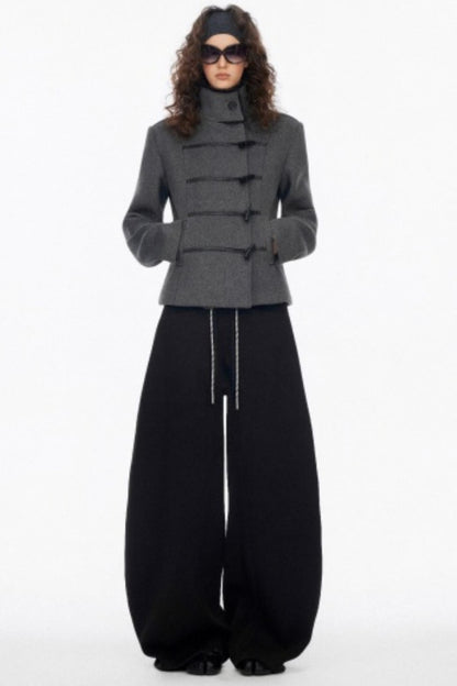 Classic Wide-Leg Fleece Sweatpants