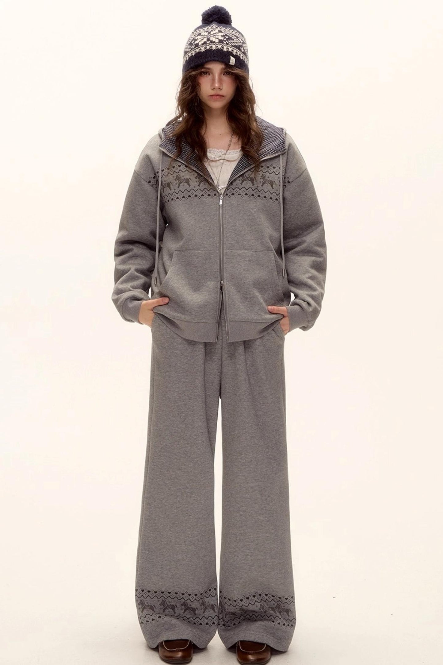 Fair Isle Quilted Jacket Set-Up