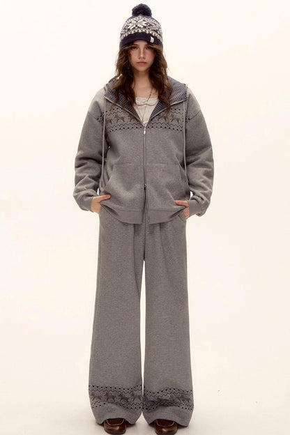 Fair Isle Quilted Jacket Set-Up