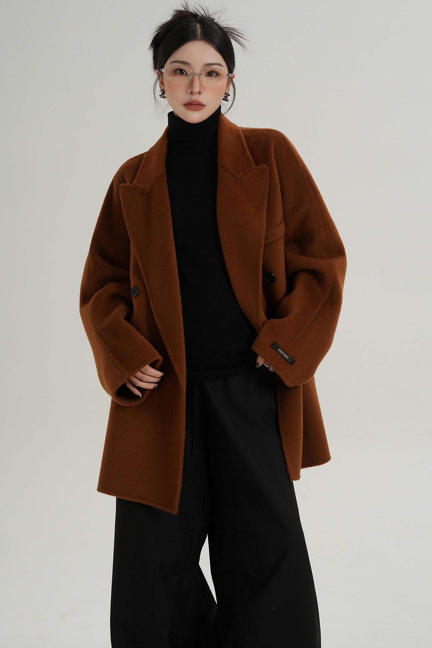 Woolen Elegance Long Coat