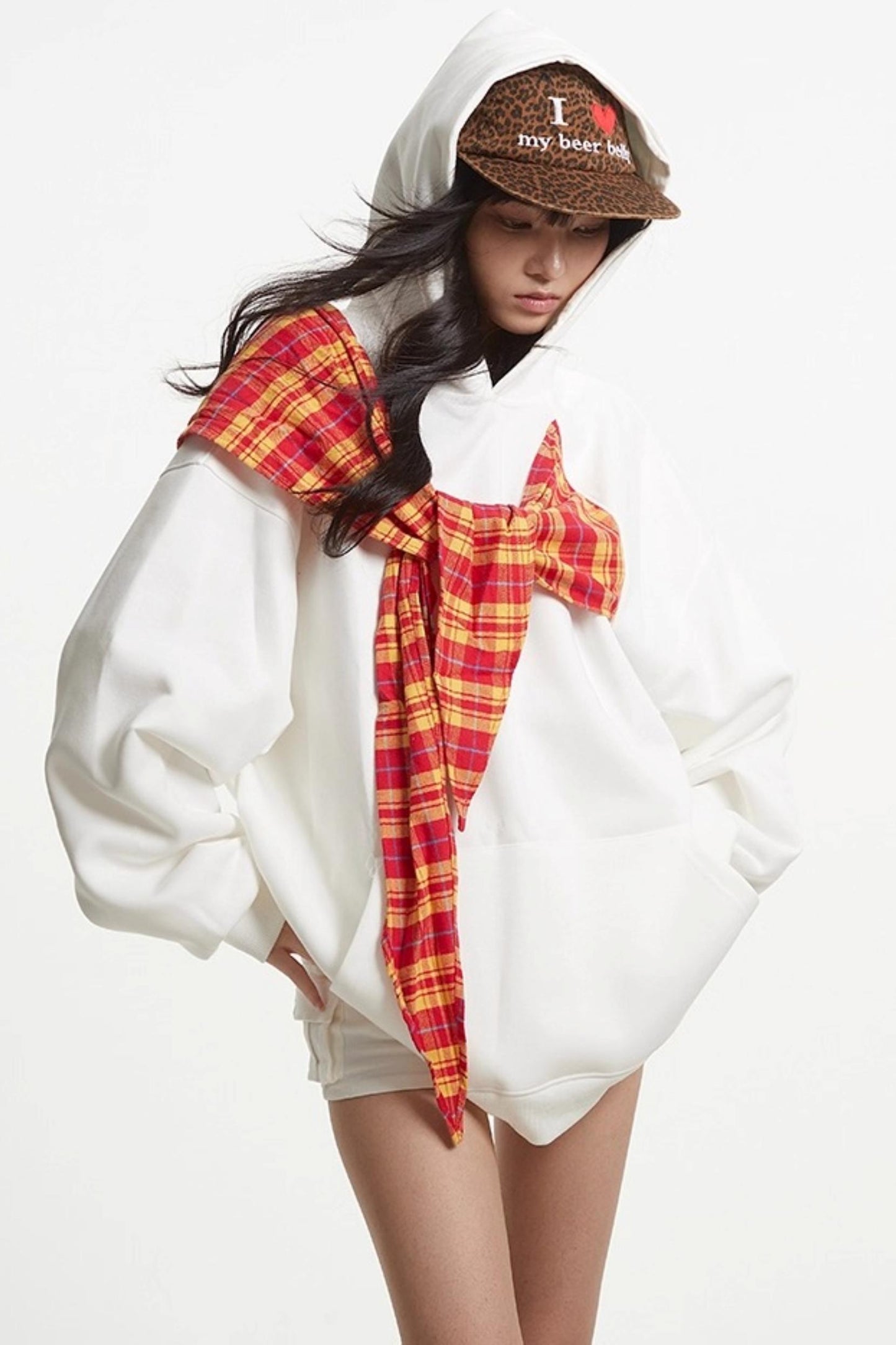 Vintage Plaid Loose Long Sleeve Sweatshirt