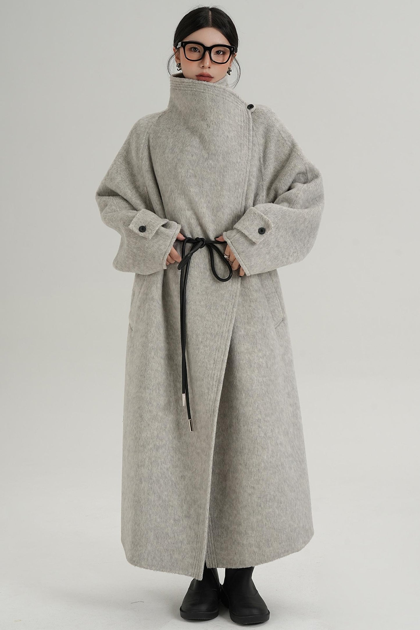 Ultra-High Reversible Wool Coat