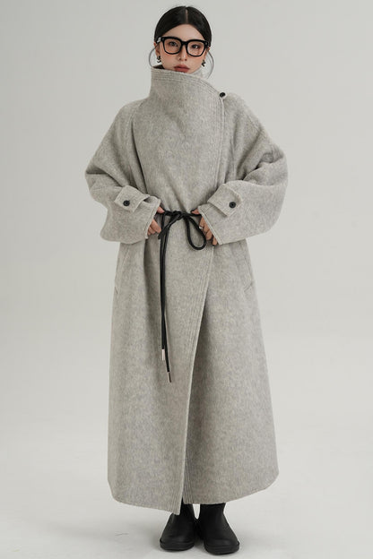 Ultra-High Reversible Wool Coat