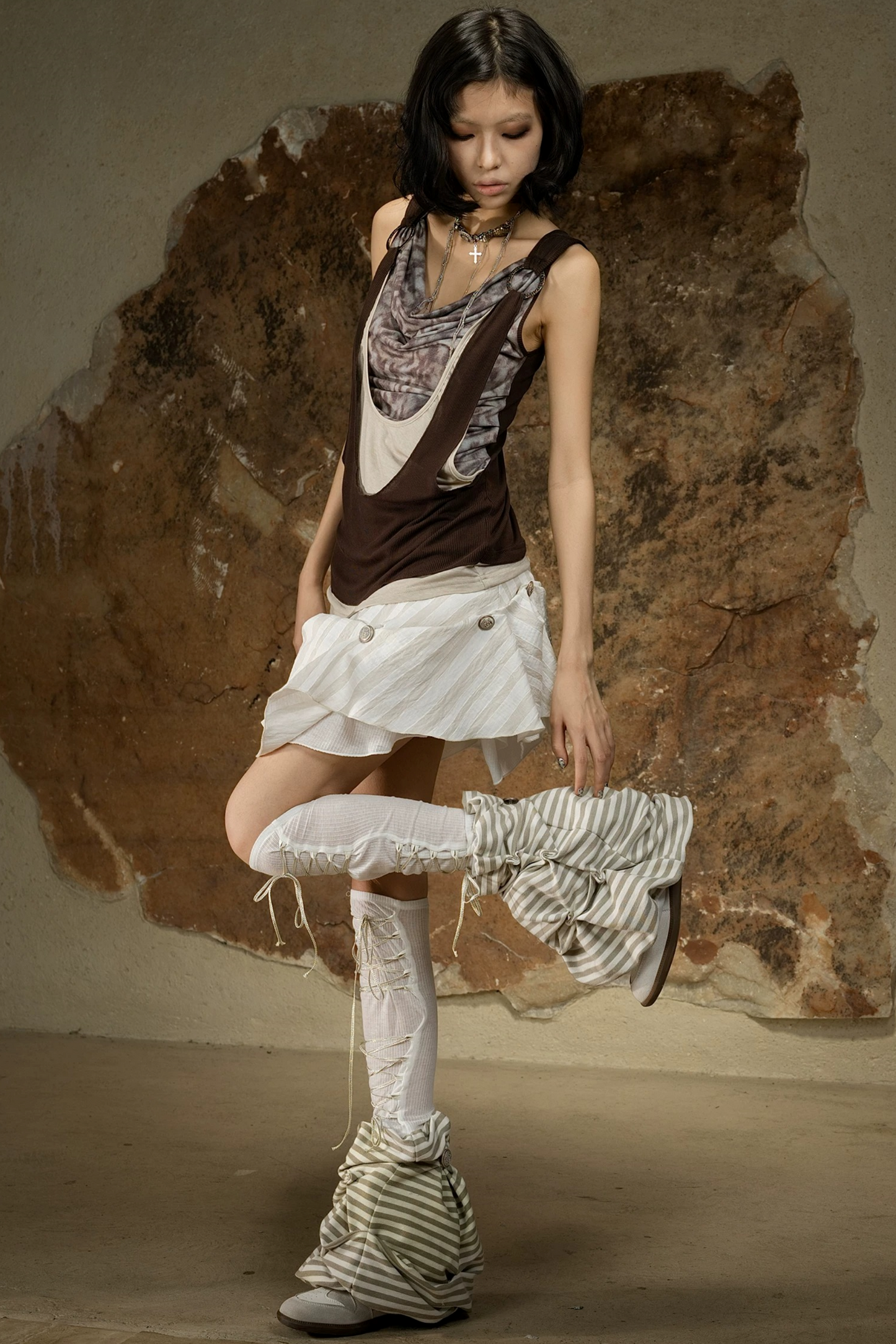 Asymmetrical Retro Vest