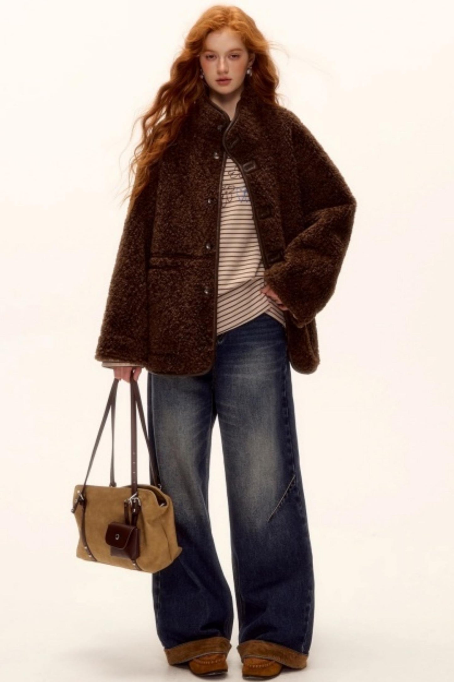 Reversible Suede Lambswool Jacket